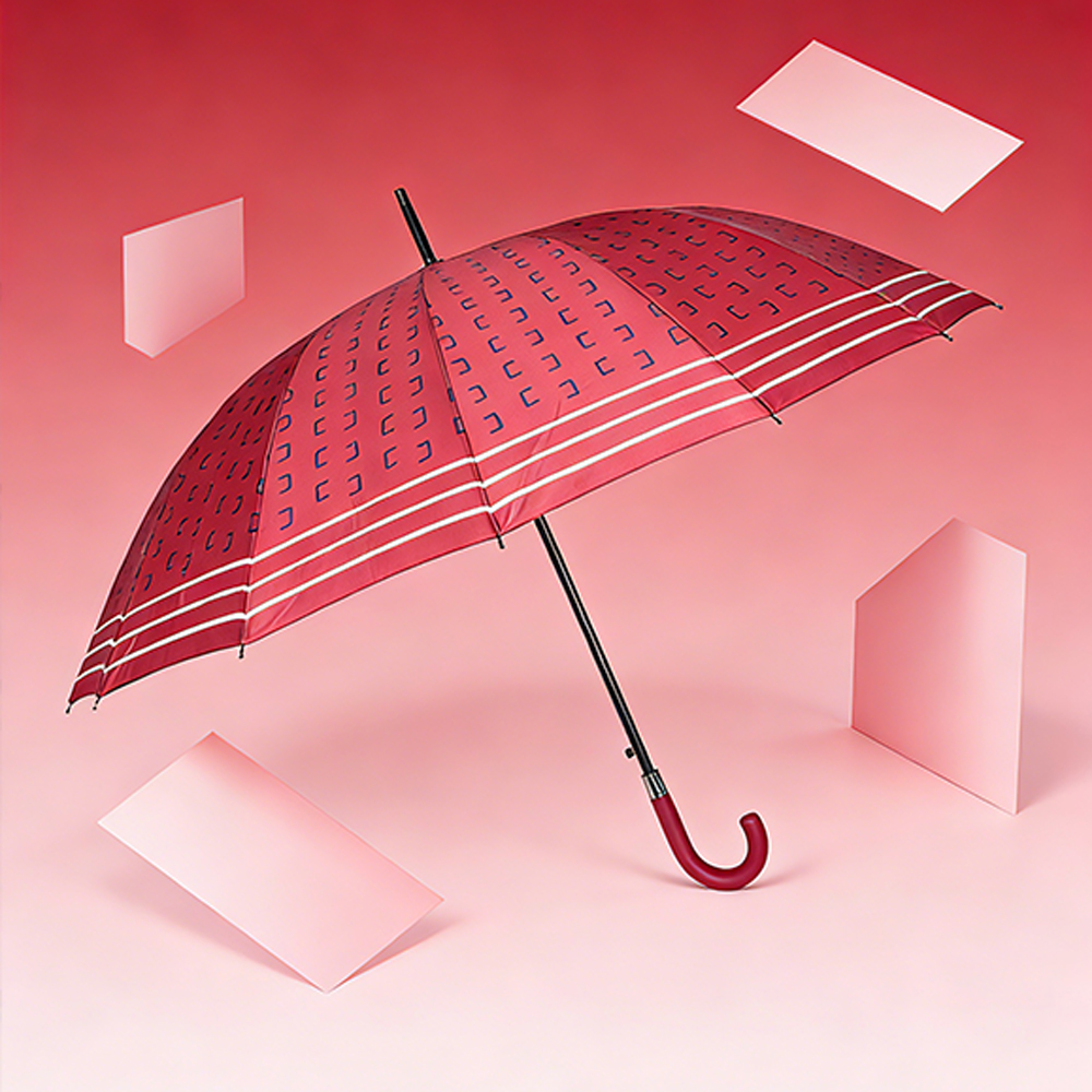 十六骨幾何紋傘